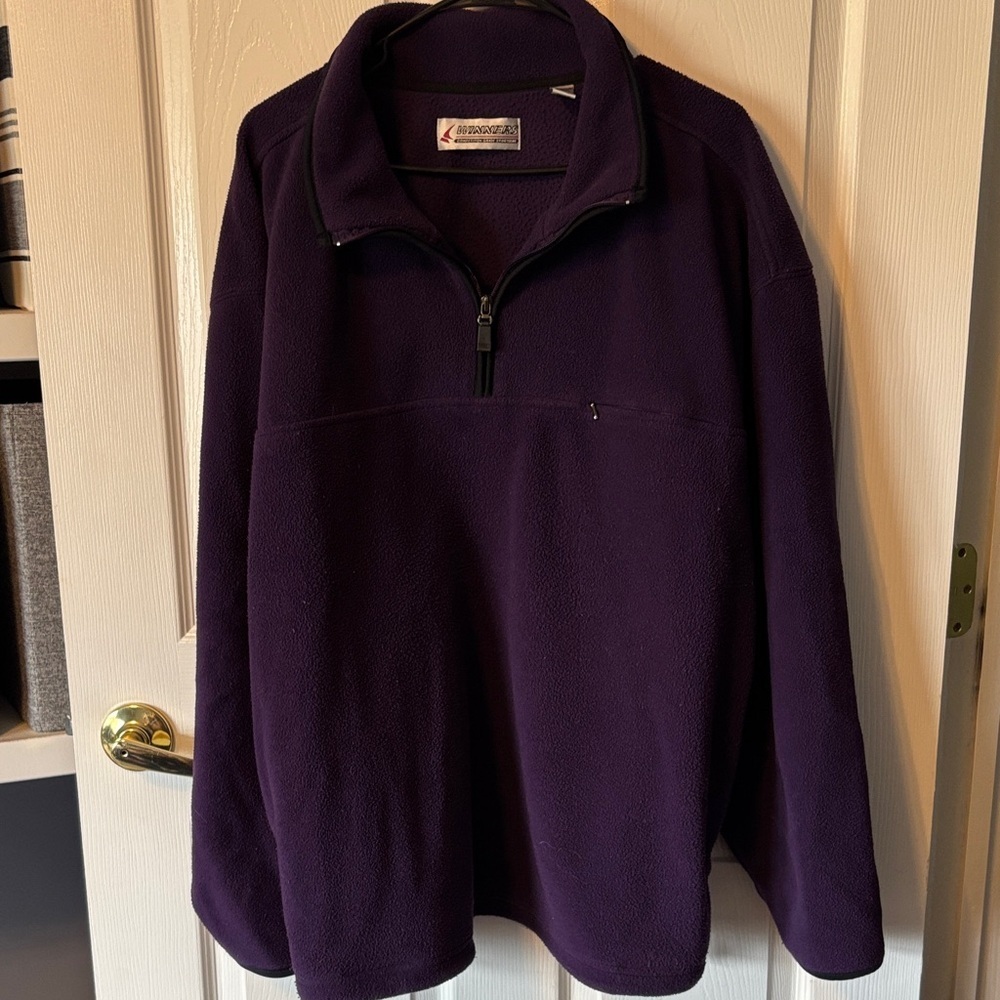 Oversized Purple 1/4 Zip